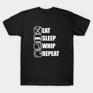 Eat Sleep Whip Repeat - Climber climbing T-Shirt